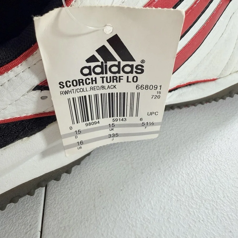 Vintage‎ Adidas Scorch Turf Lo Low American Football Shoes Cleats Men's Size 16